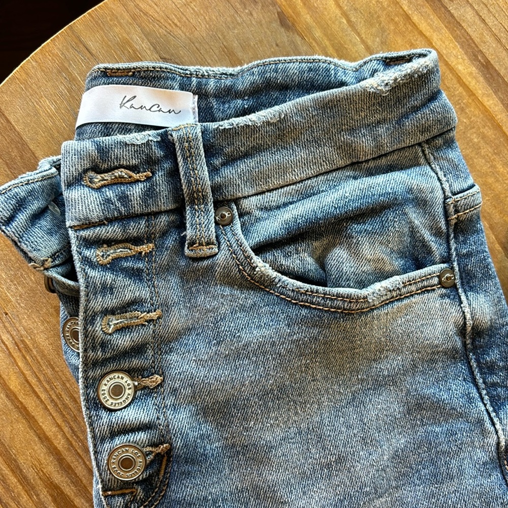 Kancan jeans button high rise
